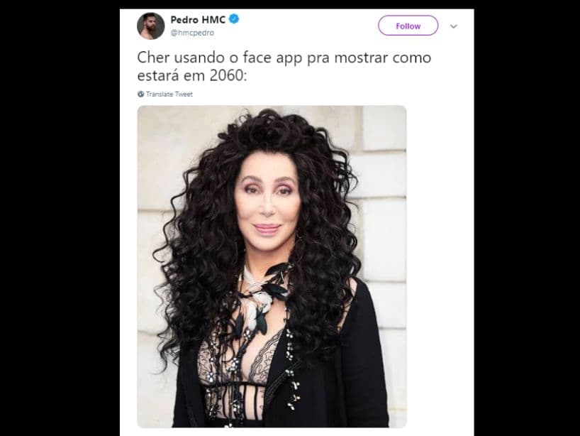Otros aseguran que Cher luciría así en el año en el 2060.