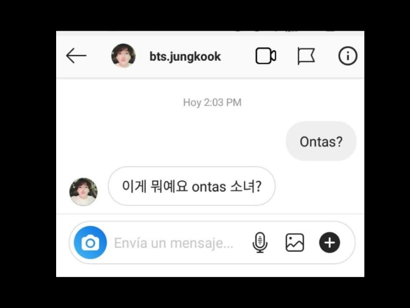 Incluso el K-Pop le entró al "ontas". Jungkook, integrante de BTS, recibió mensajes de sus seguidores.