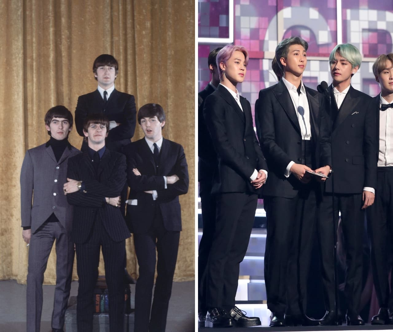 BTS alcanza récord de The Beatles 
<br>