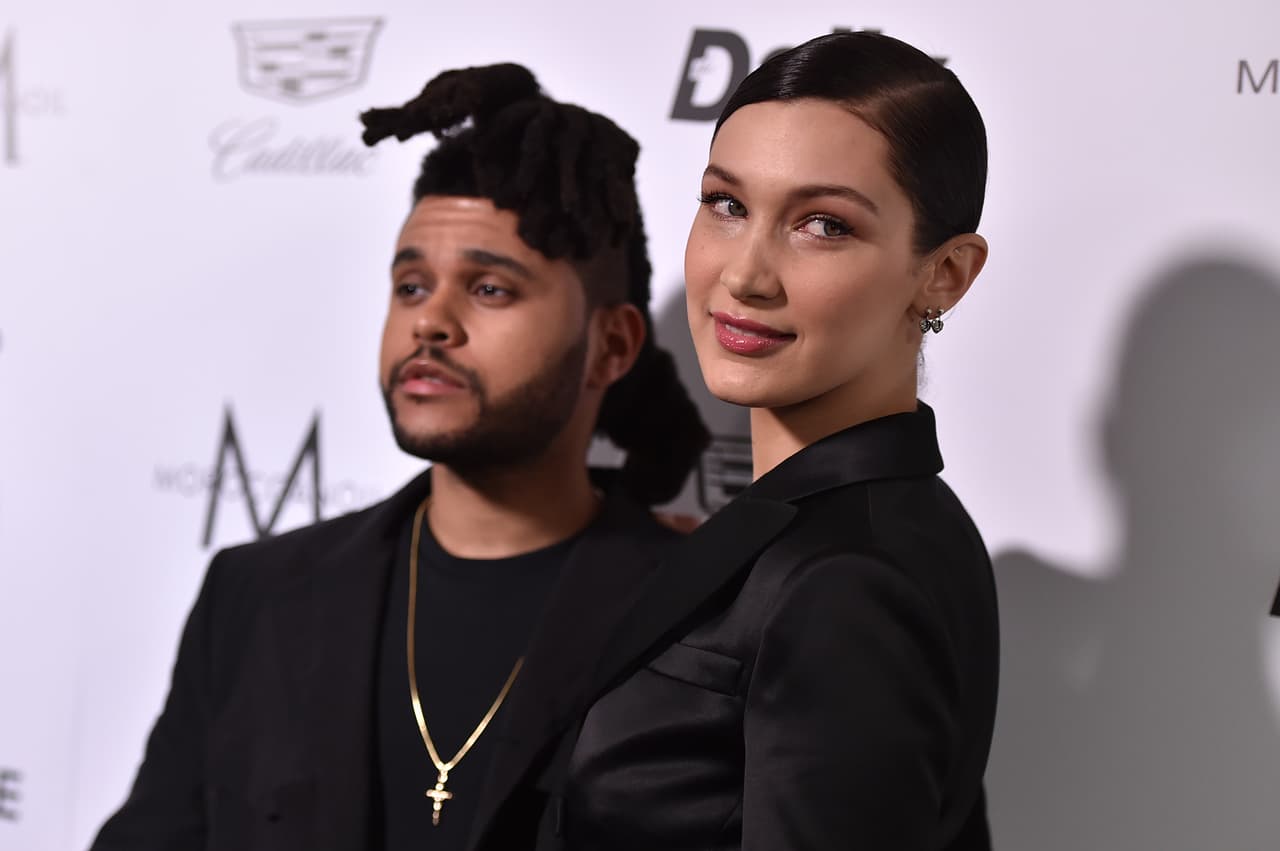 Bella Hadid, right, and The Weeknd arrive at Daily Front Row's Fashion Los Angeles Awards at the Sunset Tower hotel on Sunday, March 20, 2016.(Photo by Jordan Strauss/Invision/AP)