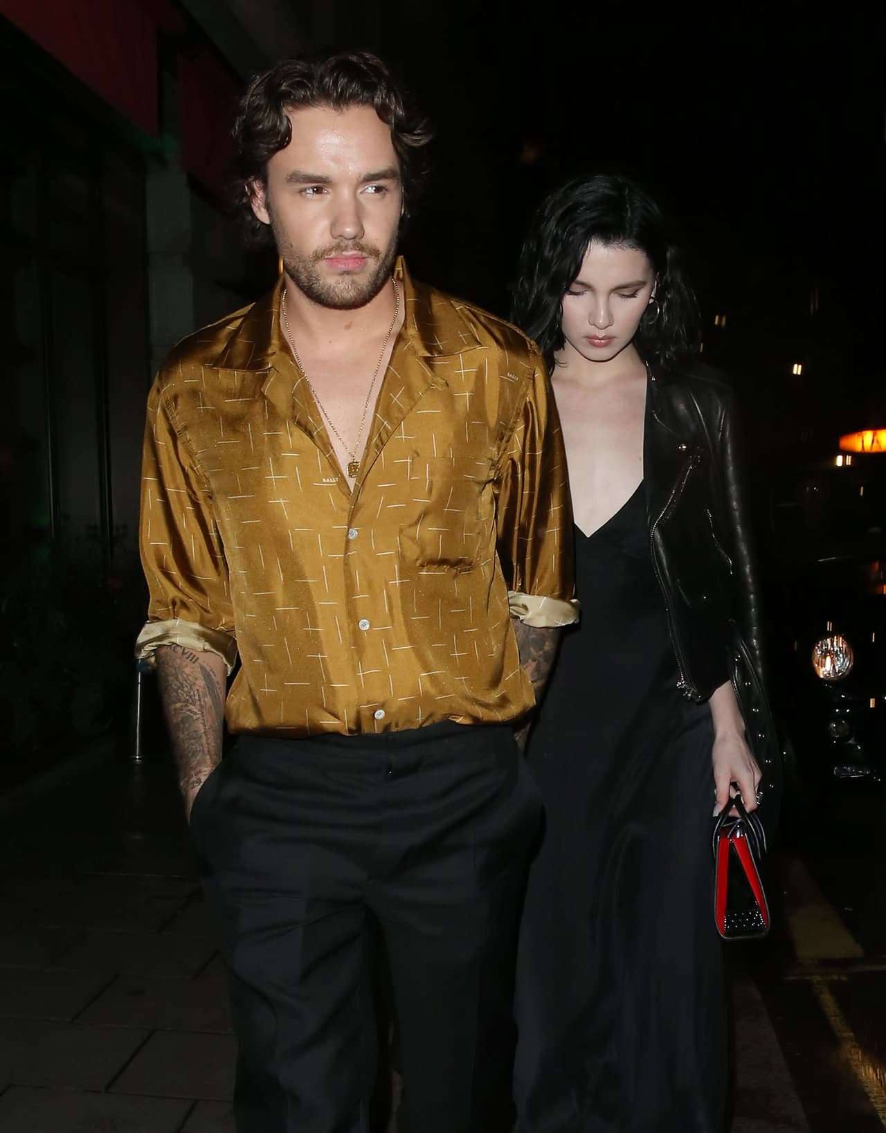 LONDON, ENGLAND - AUGUST 27: Liam Payne and Maya Henry are seen leaving Novikov restaurant on August 27, 2020 in London, England. (Photo by Dan/Will/MEGA/GC Images)