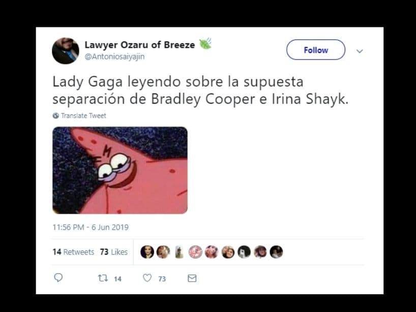 Usuarios de Twitter están ansiosos por lo que podría pasar después entre Cooper y Gaga, quienes no han hecho comentarios públicos al respecto.