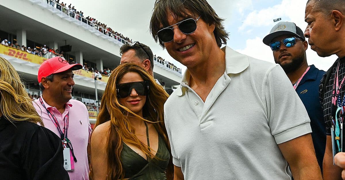 Tom Cruise habría enviado flores a Shakira tras el GP de Miami