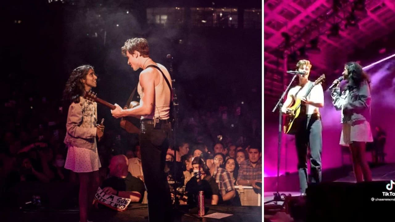 Shawn Mendes sube a una fan al escenario y canta a dueto con ella