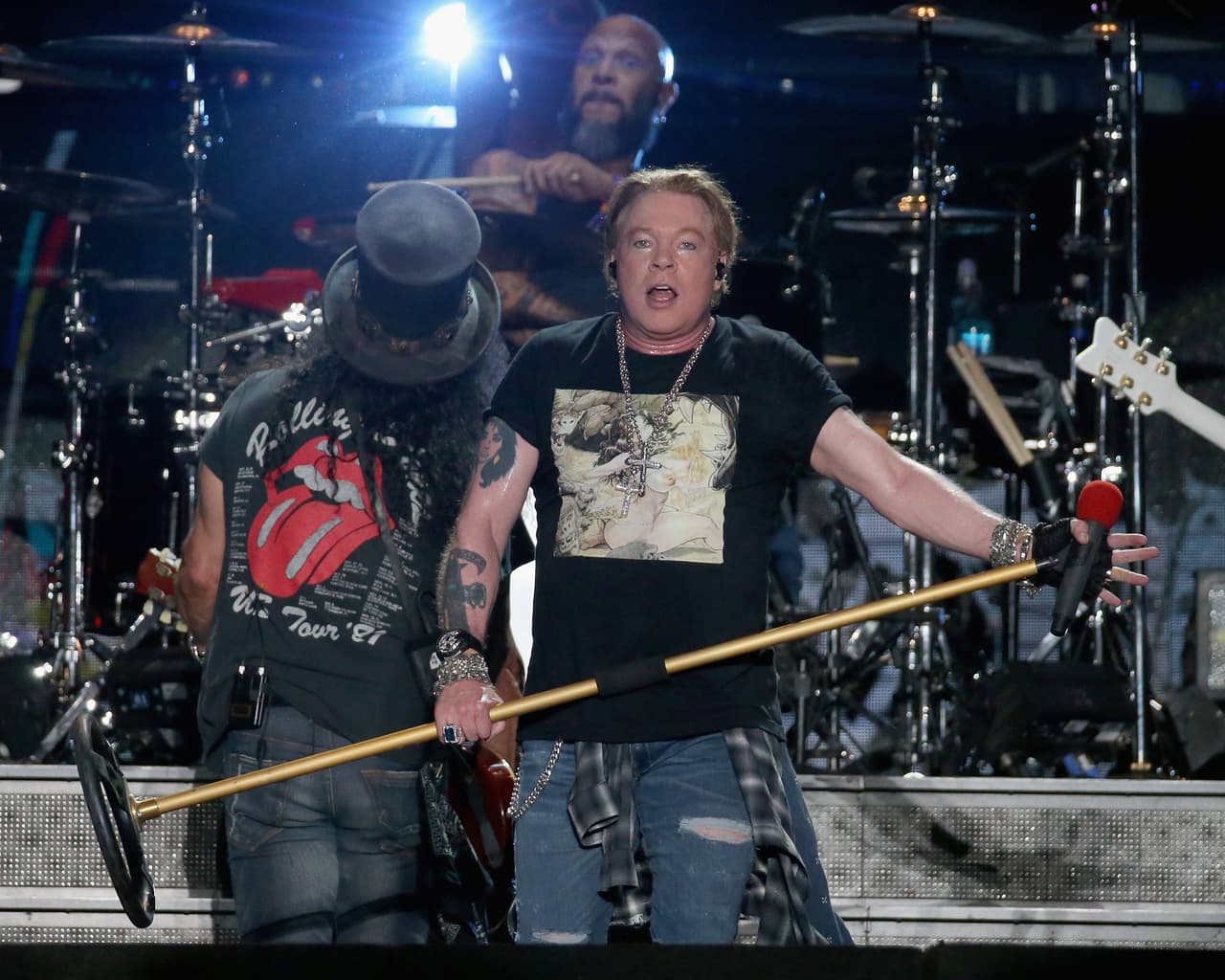 AUSTIN, TEXAS - OCTOBER 04: Axl Rose of Guns N' Roses performs in concert during weekend one of the 2019 ACL Fest at Zilker Park on October 4, 2019 in Austin, Texas. (Photo by Gary Miller/Getty Images)