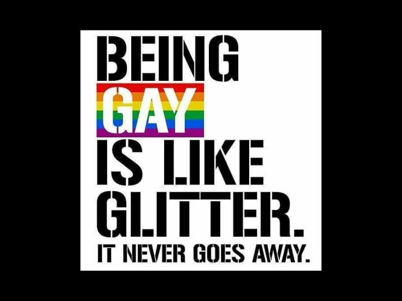 "Ser gay es como la diamantina, nunca se quita"Las preferencias sexuales no son enfermedades ni condiciones, son manera se amar.