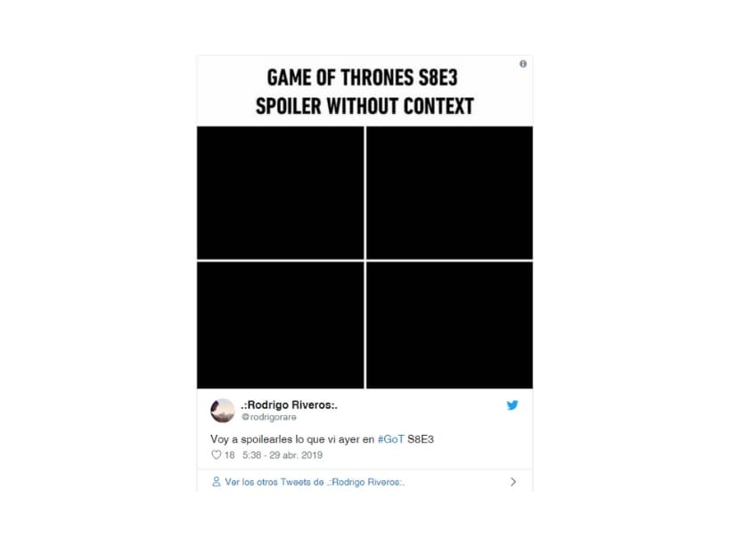 Spoiler Alert: fotografías tomadas durante la gran batalla.