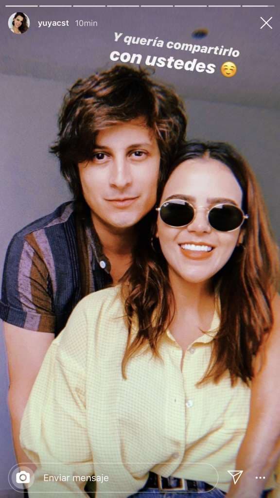 En la fotografía, él aparece abrazándola y ella dejó un mensaje.“Y quería compartirlo con ustedes”, escribió.