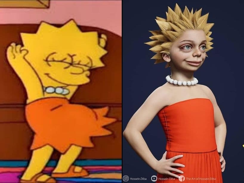 Lisa Simpson de 'Los Simpson'. Sus creaciones lo han llevado a colaborar con Blizzard Entertainment, la WWE, Blur Studio, entre otros proyectos.