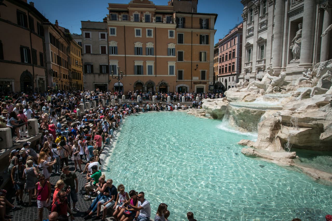 Roma, Italia.
<br>
<br>Lugares conocidos por ser puntos turísticos, como la Fuente de Trevi, han sido los que más han impactado al quedarse completamente solos.