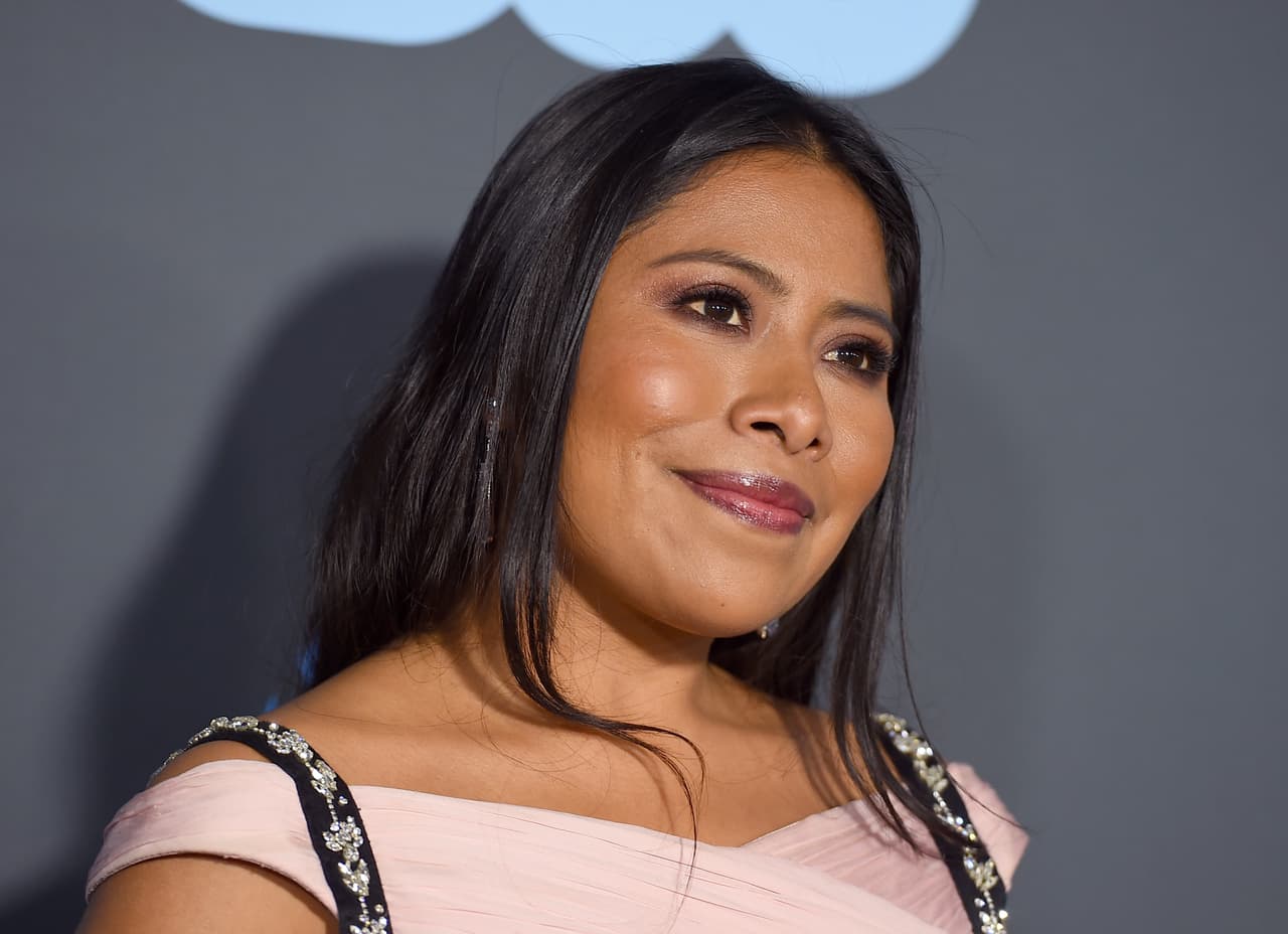 Yalitza Aparicio asistió a la ceremonia con el elenco de la cinta