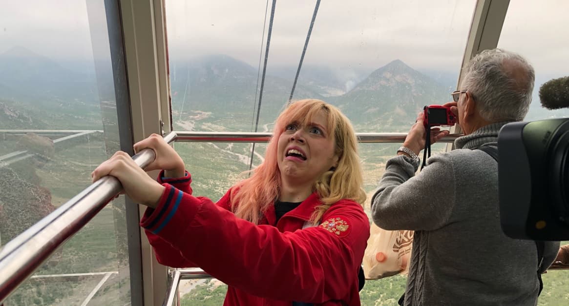 Una aventura a 600 metros de altura con Brigitte y Poncho en #LaRutaTelehit