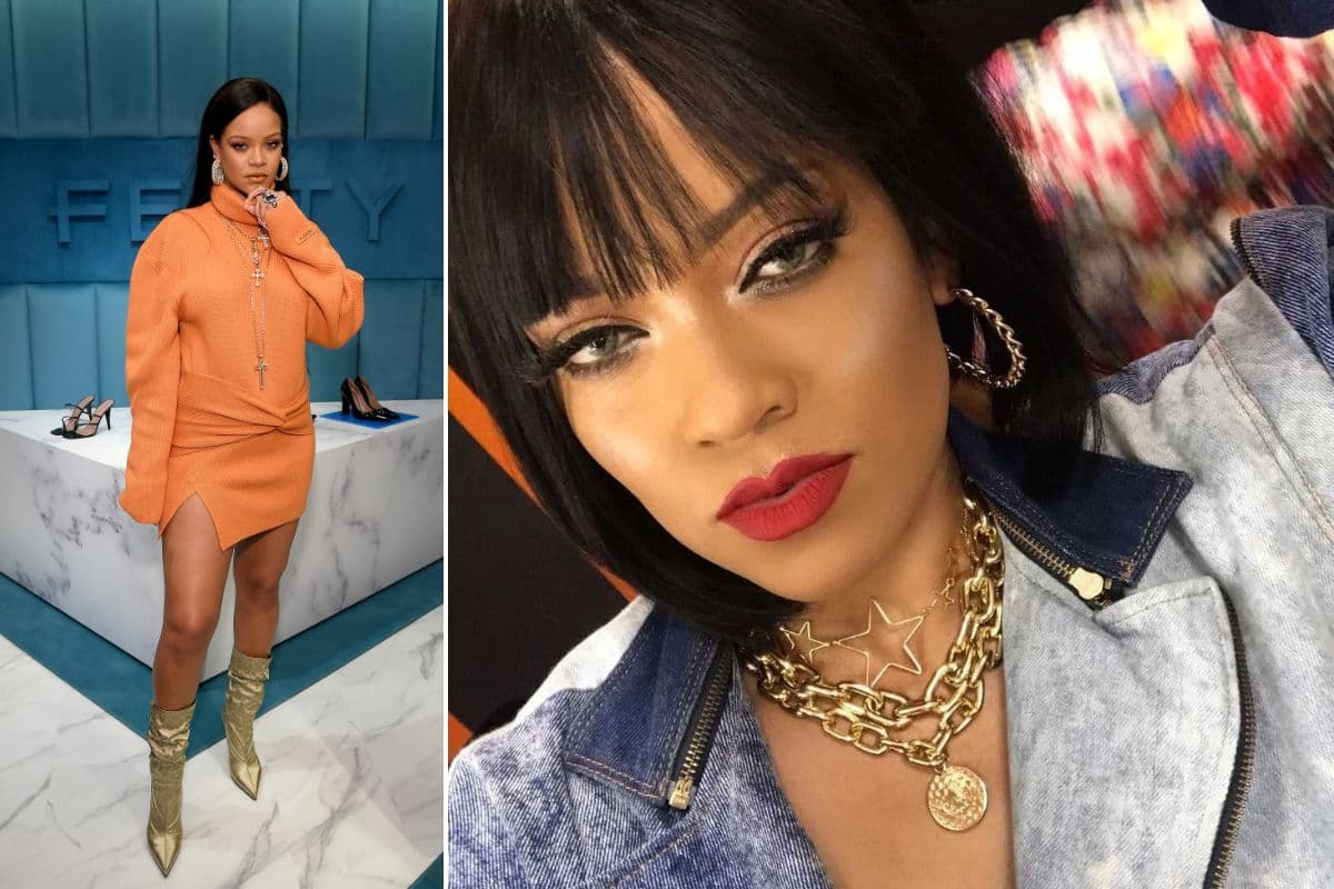 Rihanna y su doble del mundial