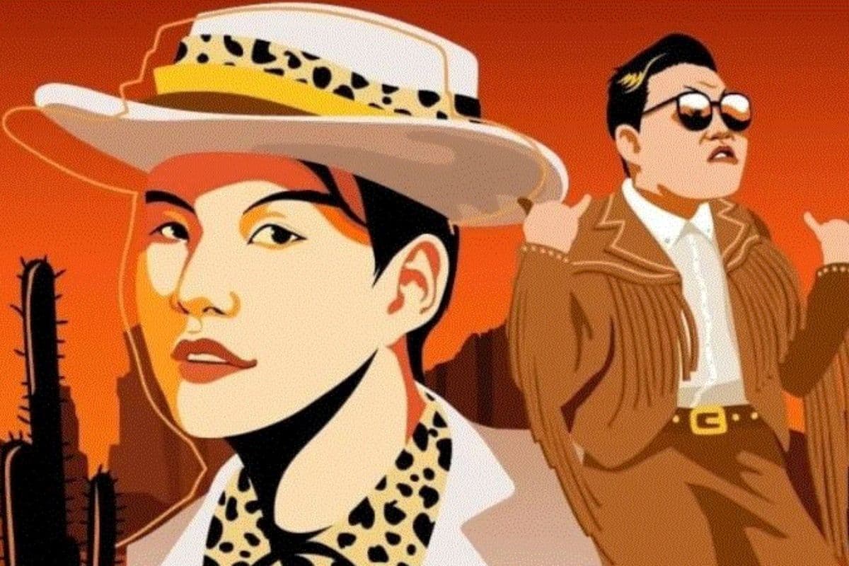 Portada del sencillo "That That" de PSY, en colaboración con Suga de BTS