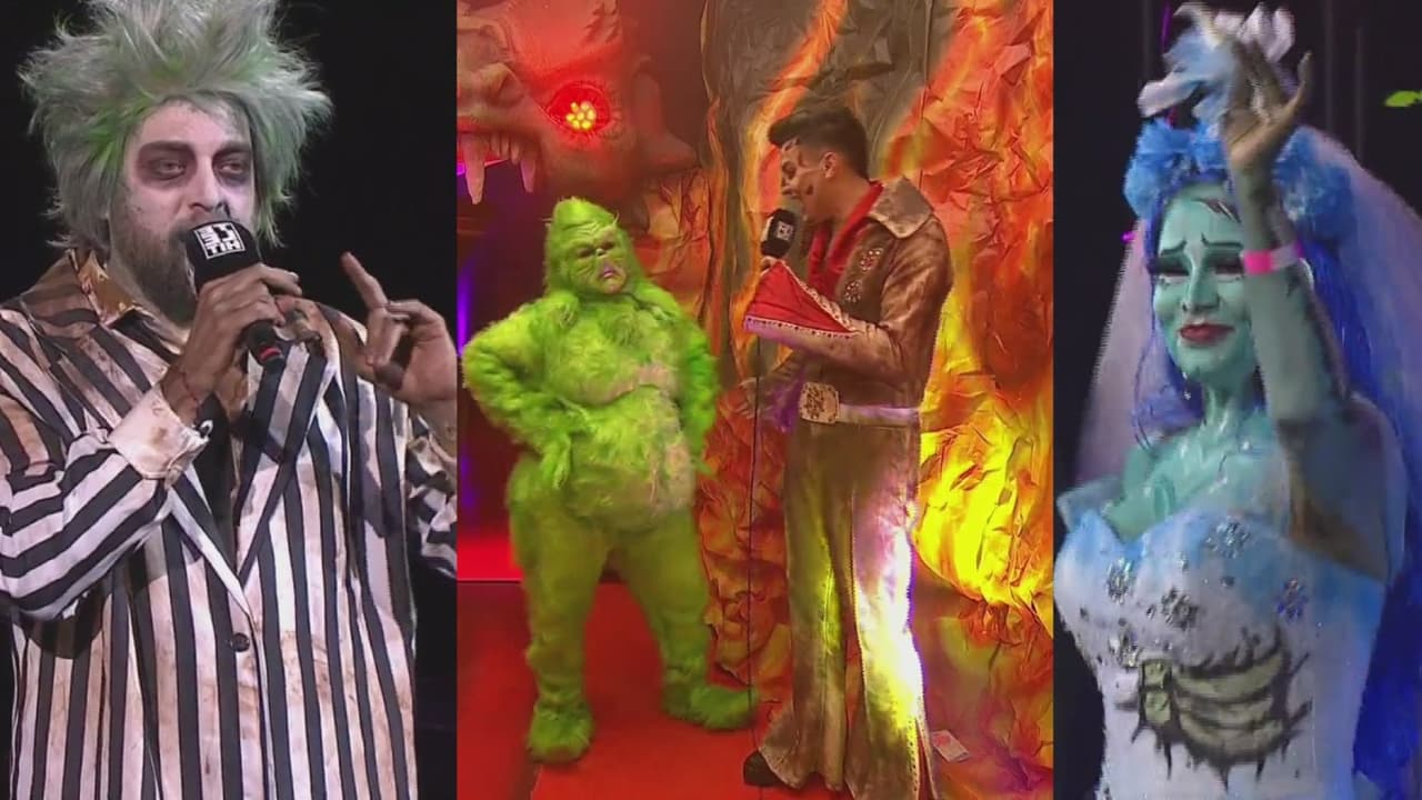 Kunno impactó con su disfraz en el Halloween de Telehit.