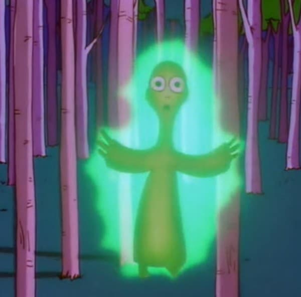 Esa vez en la que todos pensaron que el Sr. Burns era un alien hippie nos dejó la frase "les traigo paz".