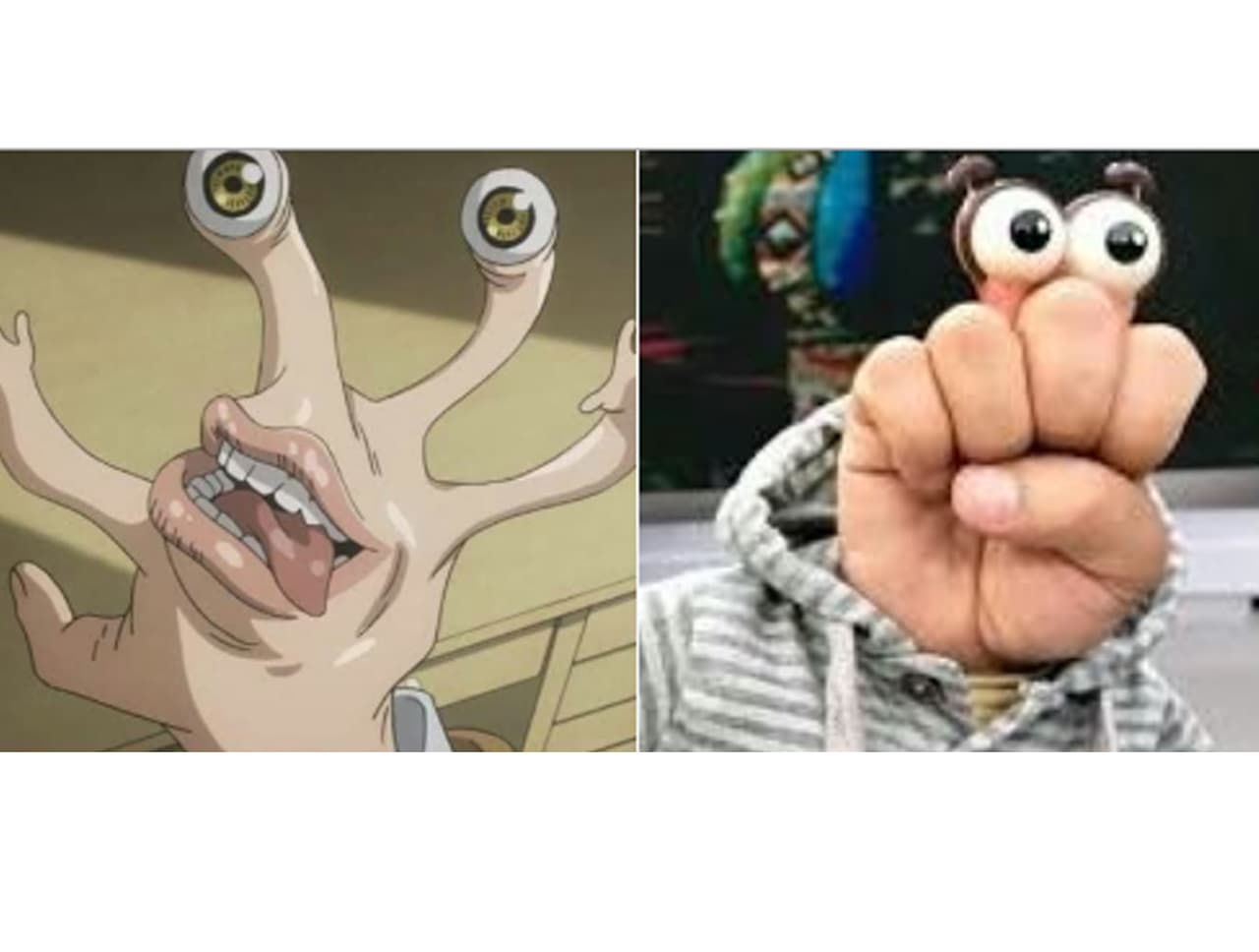 El "Compayito" y la mano de Shinichi Izumi, protagonista de 'Parasyte', separados al nacer.