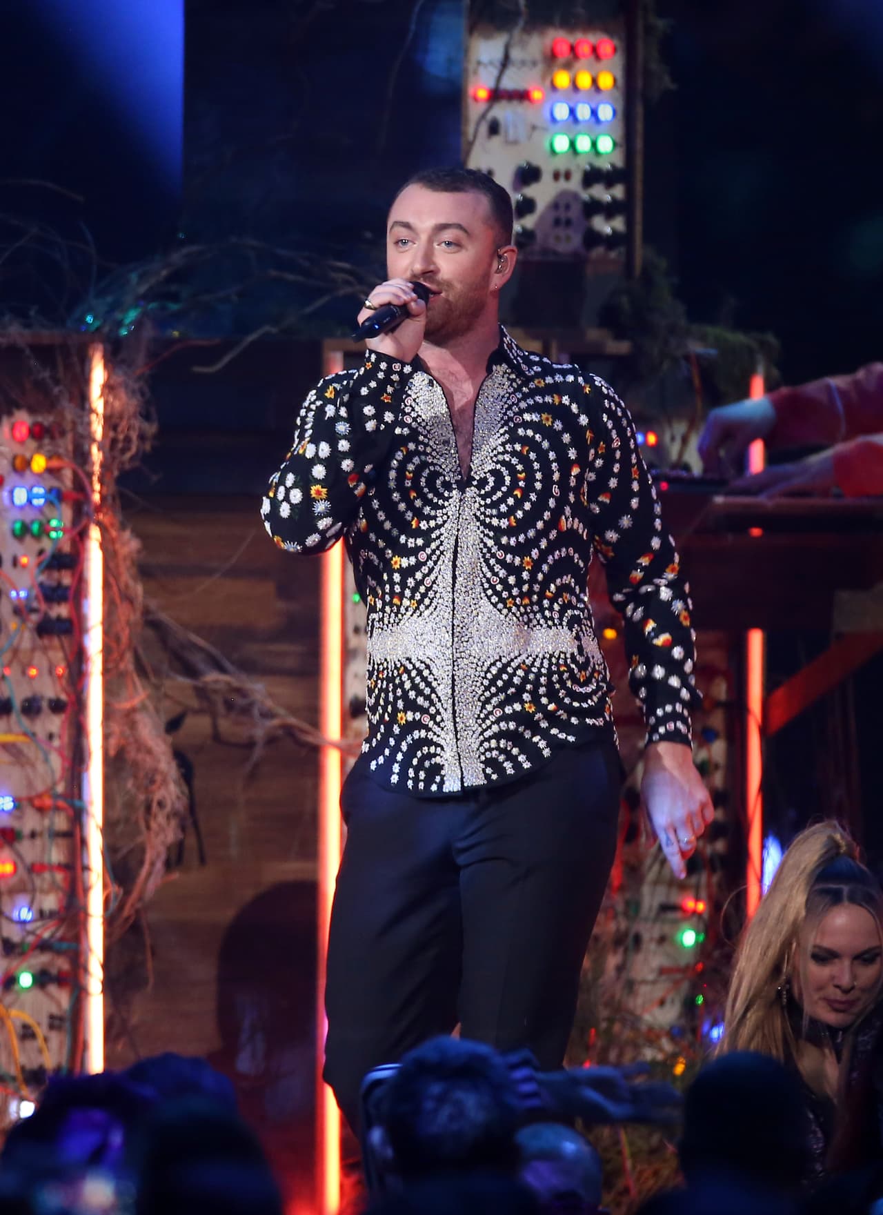 Sam Smith performs onstage at the Brit Awards in London, Wednesday, Feb. 20, 2019. (Photo by Joel C Ryan/Invision/AP)