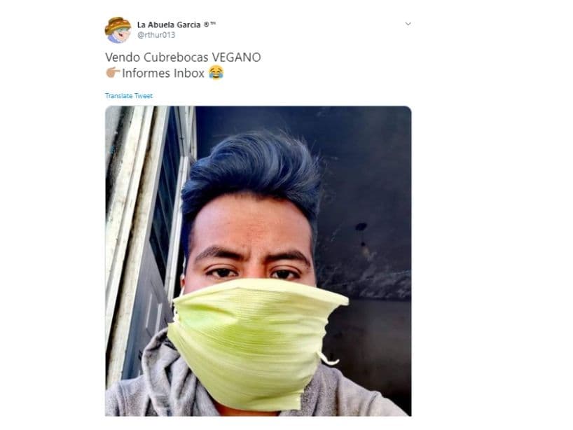 Así como soluciones patrocinadas por el ingenio mexicano, como un cubrebocas hecho de hoja de tamal.