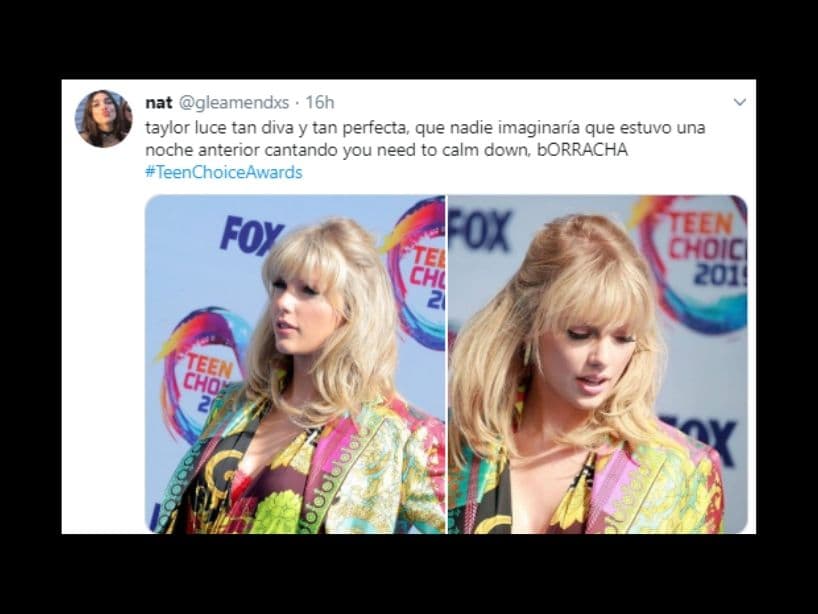 En los Teen Choice Awards, Taylor Swift se ganó el premio al artista ícono del 2019.