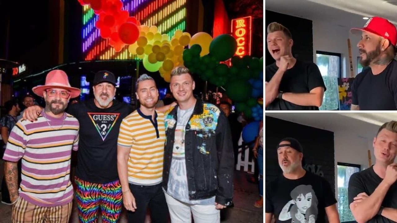Backstreet Boys y NSYNC provocan nostalgia al aparecer cantando ‘I Want It That Way’