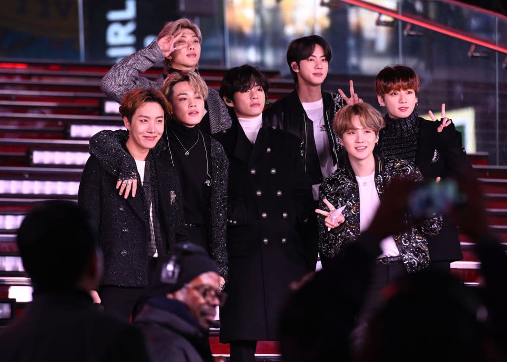Times Square New Year's Eve 2020 Celebración BTS