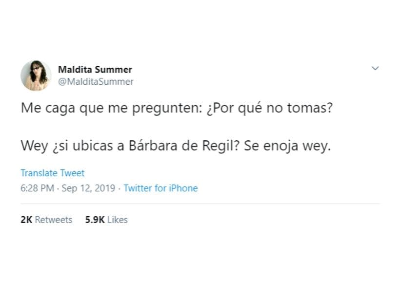 Esto es lo que pasaría si Bárbara de Regil te viera tomar.