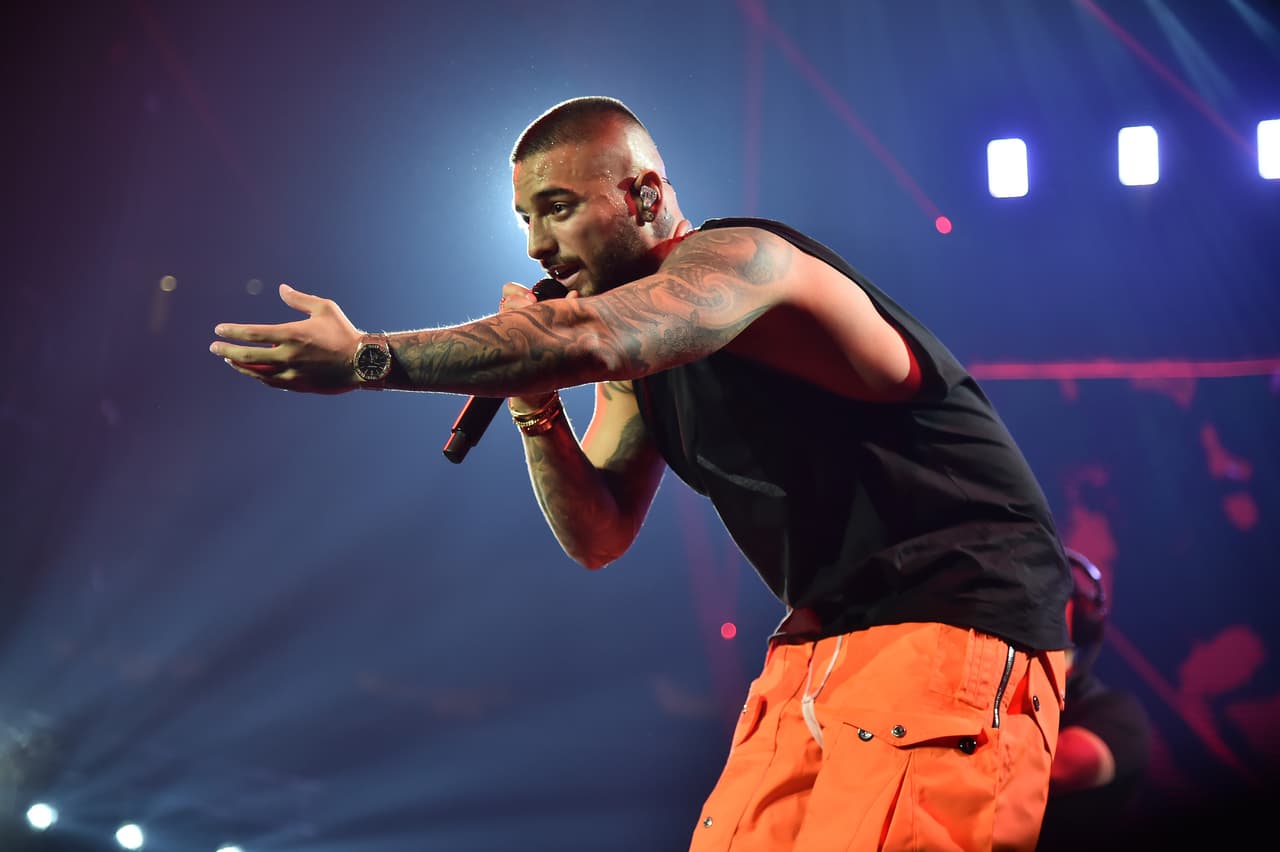NEW YORK, NEW YORK - OCTOBER 04: Maluma performs at Madison Square Garden on October 04, 2019 in New York City. (Photo by Theo Wargo/Getty Images)