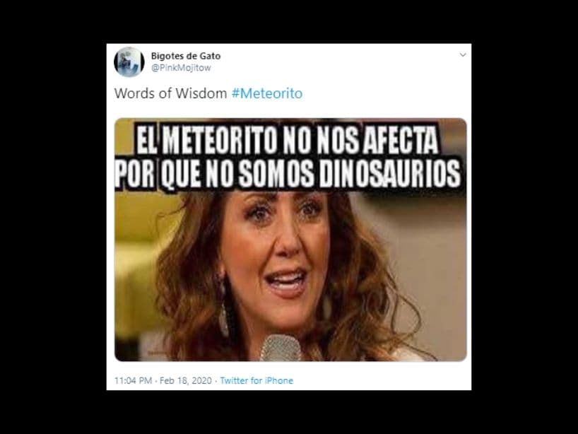 Pero todos tranquilos, esto solo puede matar dinosaurios… Nosotros ya nos habíamos asustado.