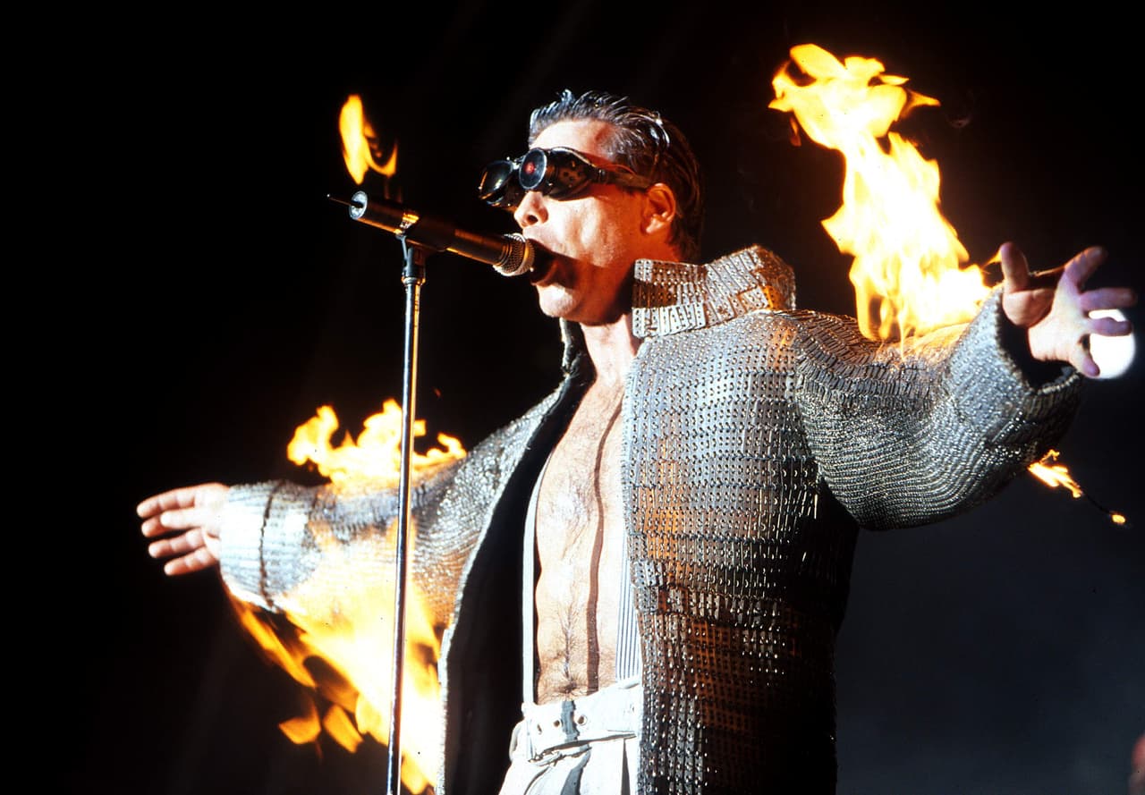AUSTRALIA - JANUARY 01: Photo of RAMMSTEIN; Big Day Out - 28th January 2001, Melbourne Australia, Rammstein (Photo by Martin Philbey/Redferns)