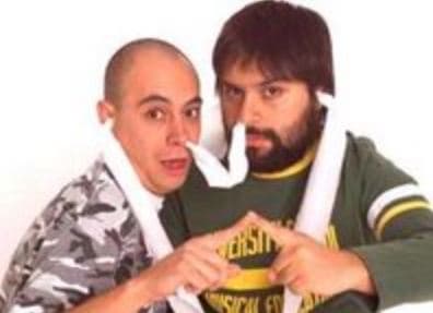 Juan Ramón Valenzuela "Chipotes" y Alfedo Fernández, exconductores de Telehit