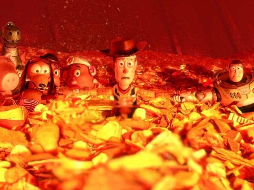 Toy Story 3 (2010) fue un golpe de nostalgia, pero sobre todo de tristeza. La escena en la que Woody y compañía se tomaron de las manitas cuando estuvieron a punto de ser destruidos hizo que muchos soltaran la lágrima.