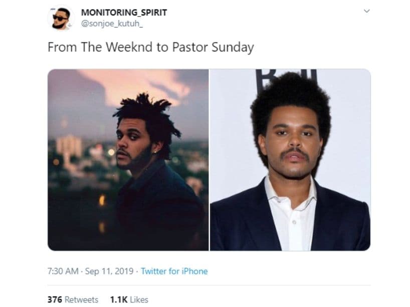 De cabello desalineado a "pastor" en domingo.