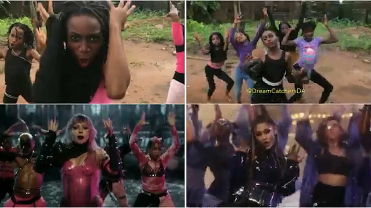 Video: Niñas nigerianas recrean coreografía de ‘Rain On Me’, ¡y Lady Gaga les responde!
