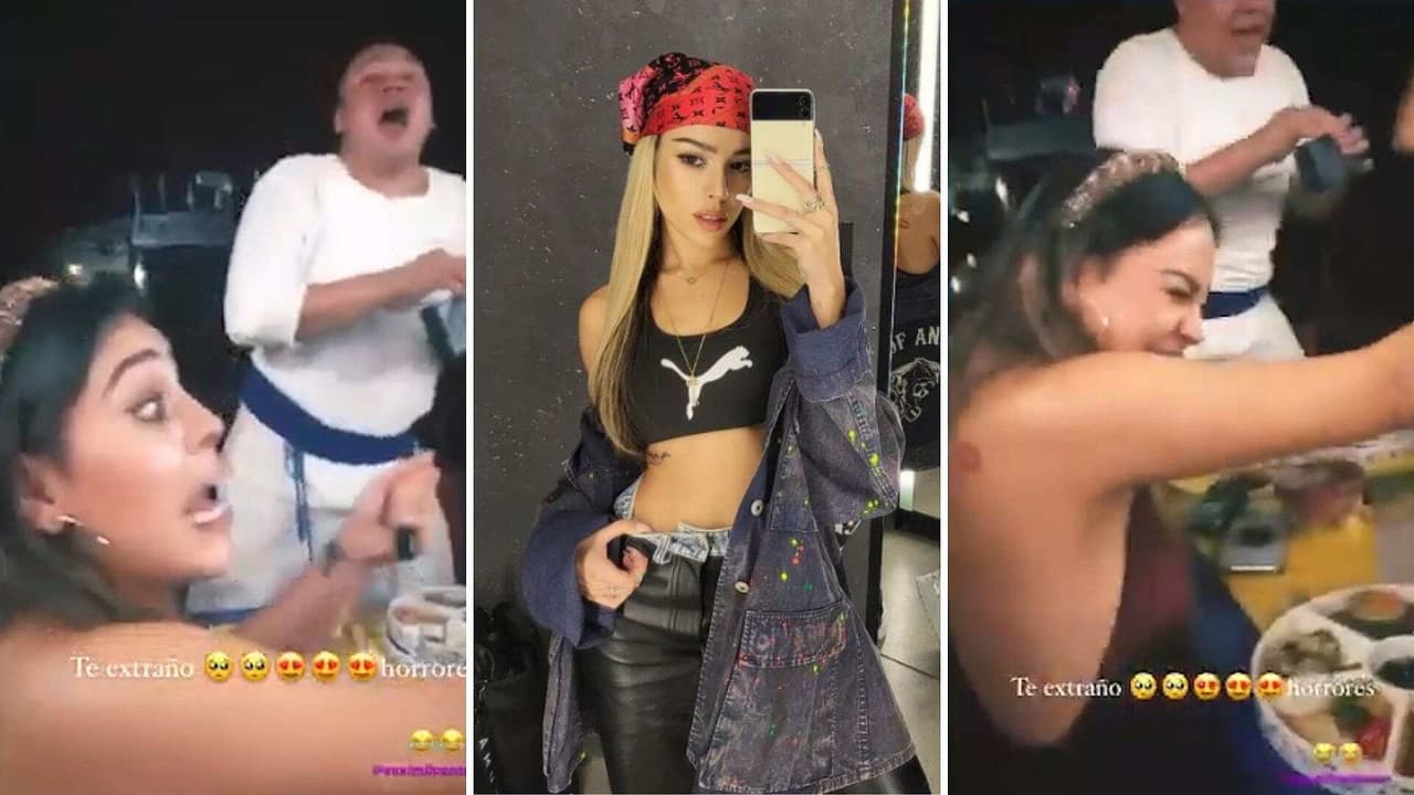 Danna Paola jugó a los toques y pegó el grito al ritmo de ‘Cielito Lindo’