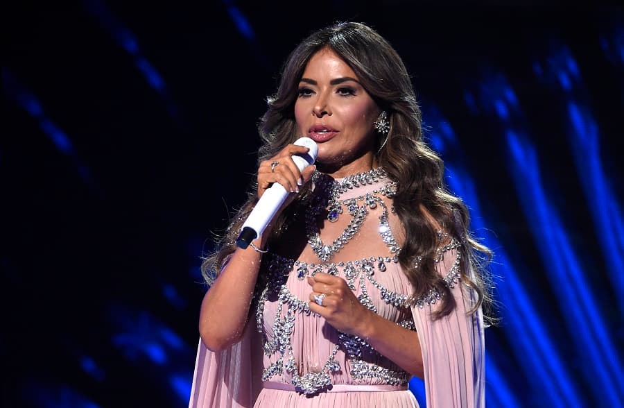Gloria Trevi performs "Ellas Soy Yo" at the Latin American Music Awards at the Dolby Theatre on Thursday, Oct. 25, 2018, in Los Angeles. (Photo by Chris Pizzello/Invision/AP))