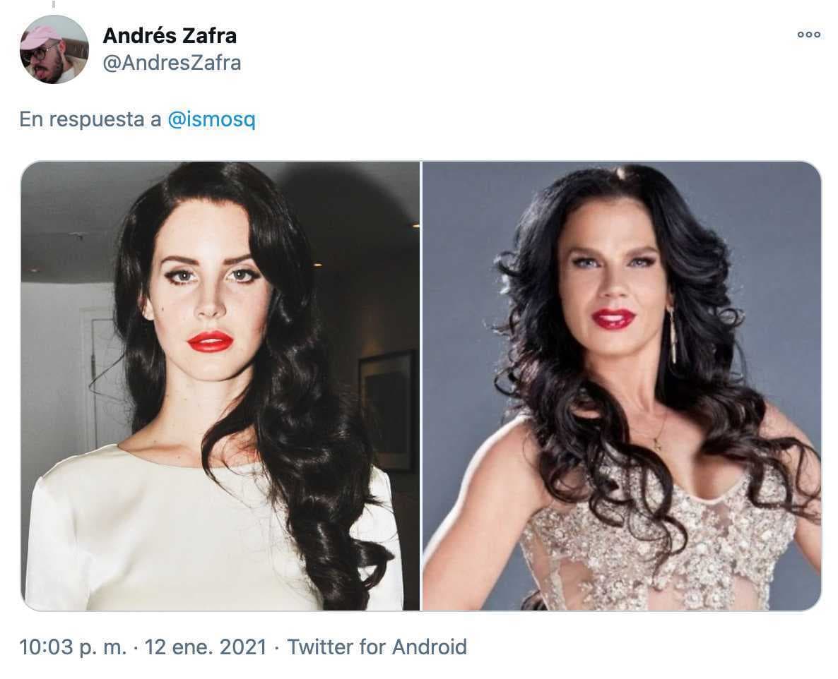 Lana del Rey le "copia" su estilo a Niurka Marcos.
