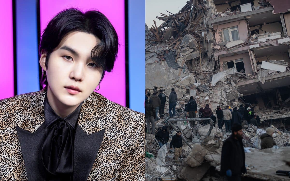 Suga realizó una donación el día de su cumpleaños para ayudar a las víctimas de los terremotos en Turquía y Siria