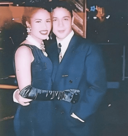 Selena Quintanilla y Chris Perez en 1991