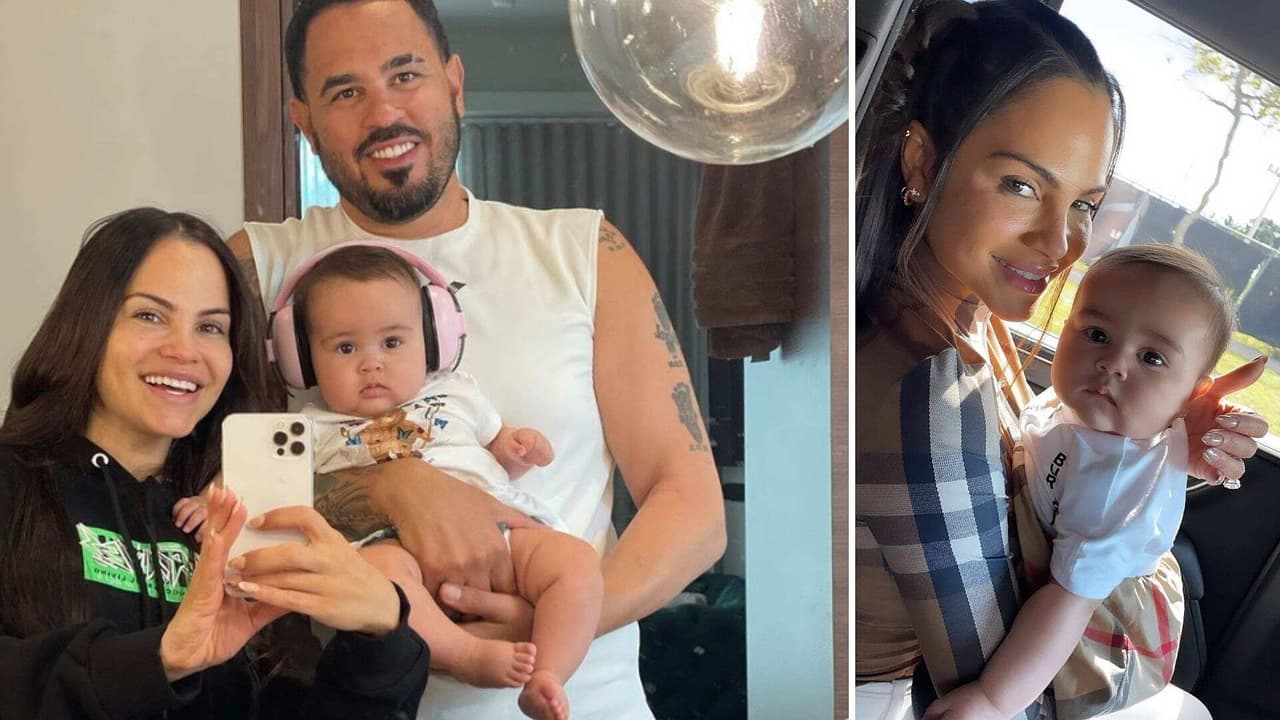 Natti Natasha decora su jet privado para celebrar el medio año de su bebita