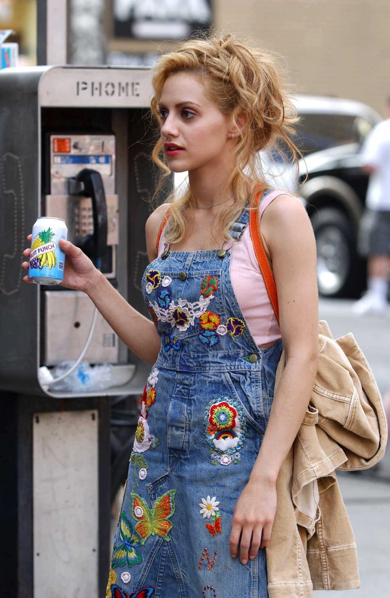Brittany Murphy during Brittany Murphy On Location for "Molly Gunn" at 83rd Street and 1st Ave. in New York City, New York, United States. (Photo by D. Kambouris/WireImage)