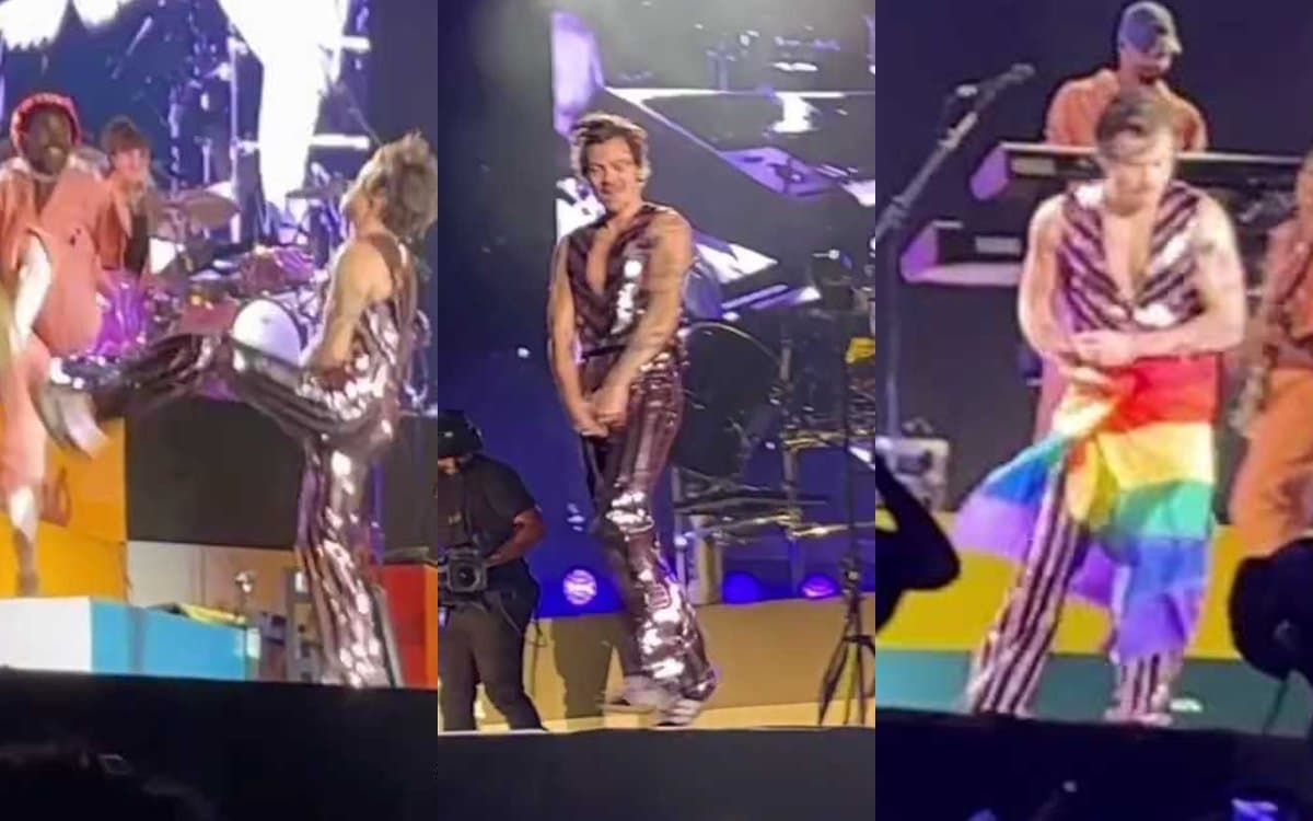 Harry Styles se emocionó tanto, ¡que rompió su ropa en pleno show!