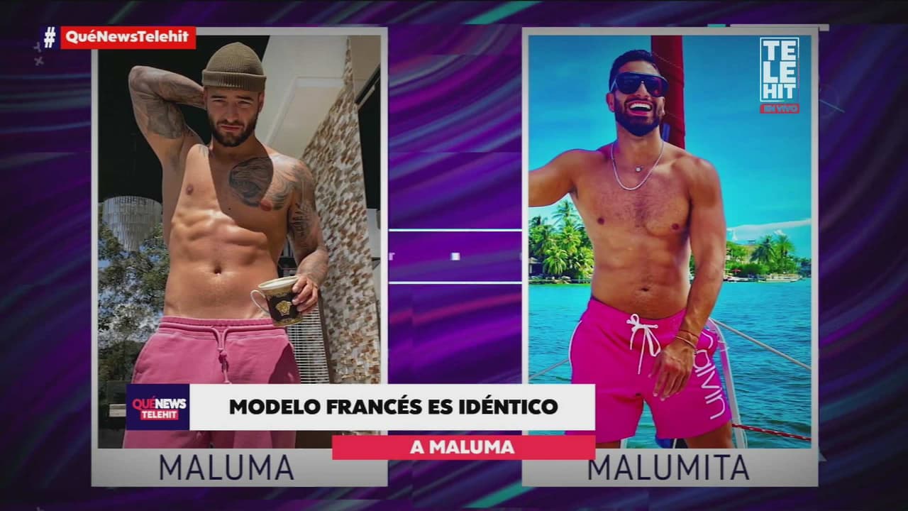 Modelo francés es idéntico a Maluma y hasta lo confunden con el cantante
