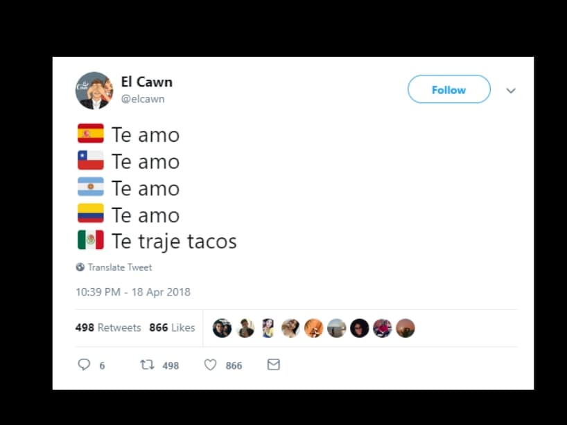 Según muchos mexicanos, la mejor forma de demostrar amor es con tacos.