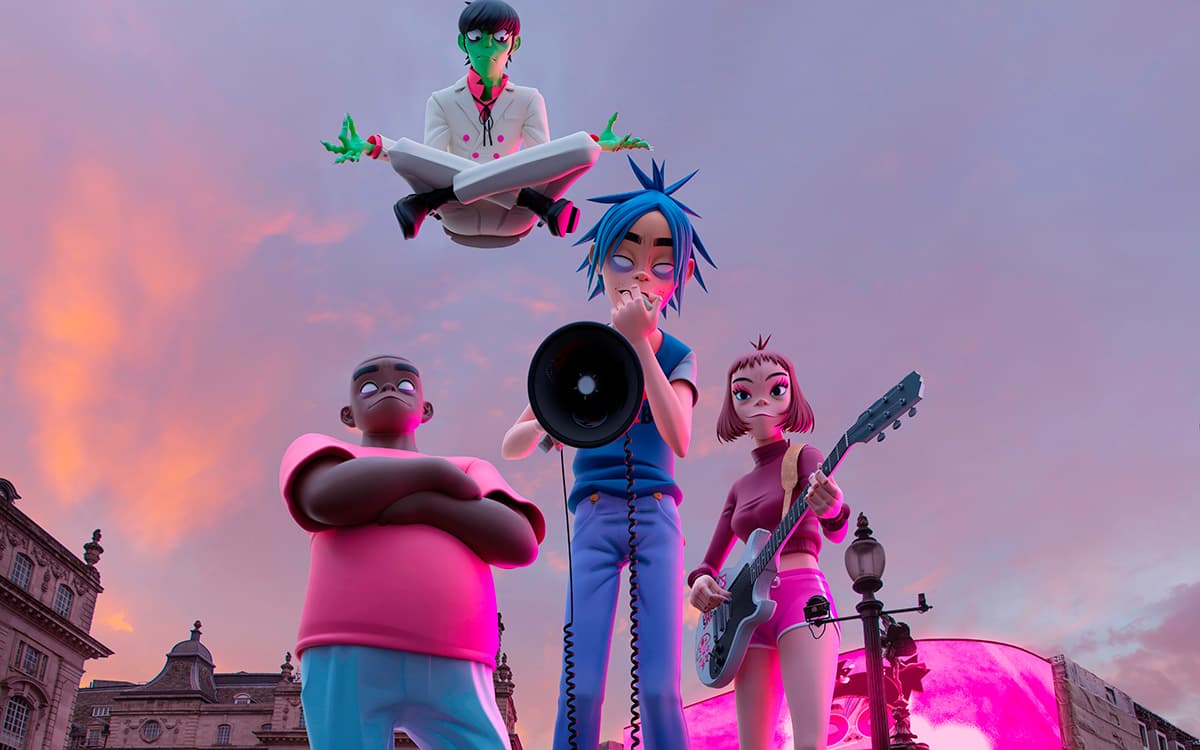 Gorillaz sorprenderá con un concierto en realidad aumentada