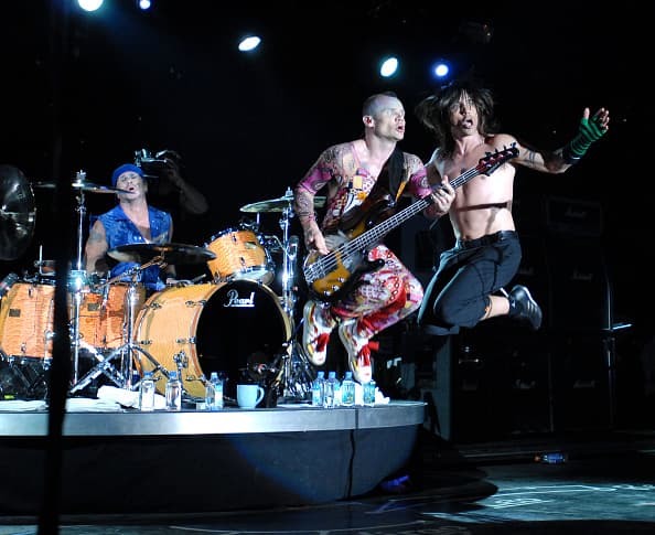 The Red Hot Chili Peppers during Lollapalooza 2006 - Day 3 at Grant Park in Chicago, Illinois, United States. (Photo by KMazur/WireImage)