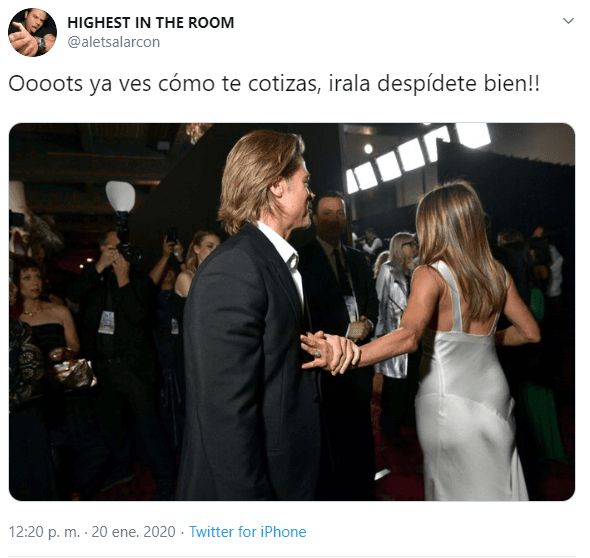 Internet está seguro que la última foto de Brad Pitt y Jennifer Aniston juntos fue una "despedida interrumpida" y aunque no tenemos pruebas, tampoco hay dudas.