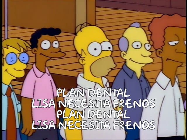 El momento en el que Homero escuchar la voz de Marge resonar en su cabeza con una noticia sobre su hija, es quizás uno de los más famosos que nos ha dejado la serie. Difícilmente podremos olvidar que "Lisa necesita frenos. Plan dental".