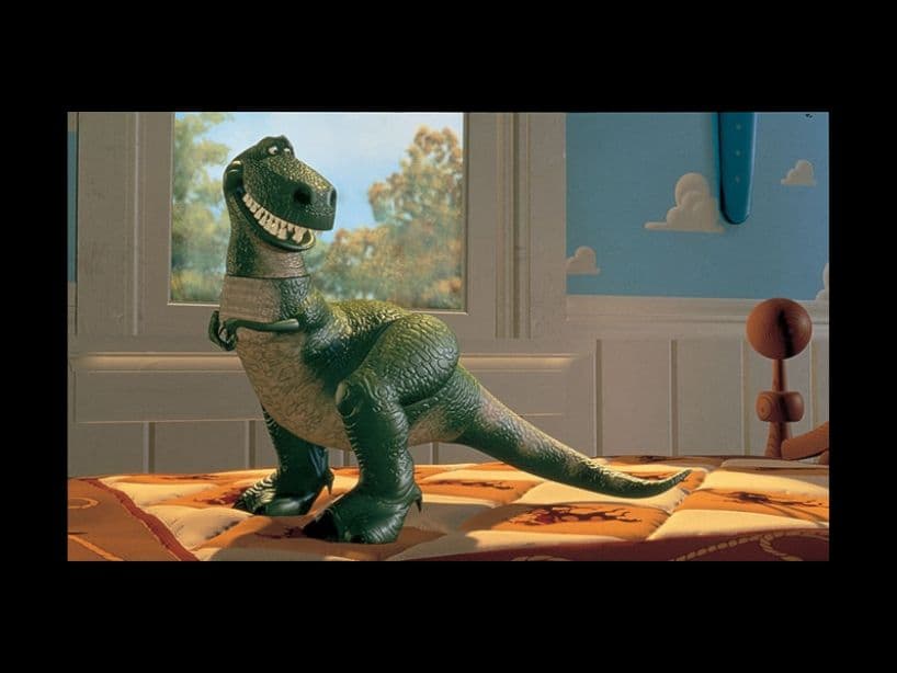 Rex es uno de los primeros juguetes que apareció en la saga de Toy Story, comenzó como uno de los amigos más cercanos de Woody.
