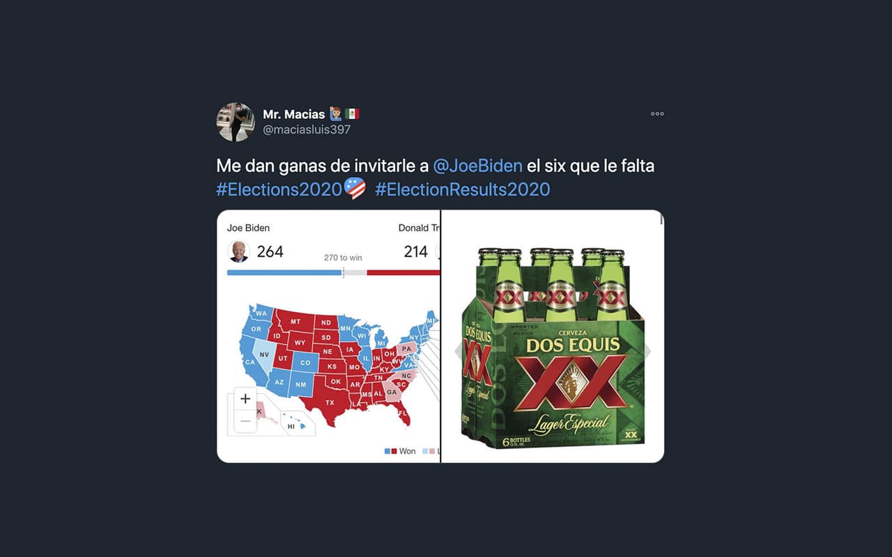 Desde acá, la gente ya no sabía cómo agilizar los trámites para llegar al final de esta telenovela. A Biden le faltaban solo 6 puntos para convertirse en el presidente y por más que contaban votos, no avanzaba la cosa.